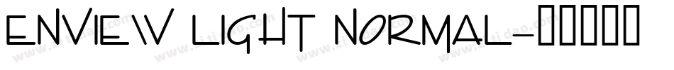 Enview Light Normal字体转换